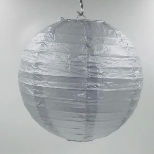 ROCILA 3 Stücke 10-40cm Gold/Silber China Papier Laterne Festival Lieferungen Geburtstag Hochzeit Party Decor Geschenk Handwerk DIY Lampion Laternen