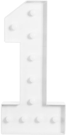 LED-siffror nummer belyst, 100 cm stort nummer med glödlampor, 0 1 2 3 4 5 6 7 8 9 ljusnummer, med batterilåda, 2000–3000 K, för examensfester, bröllop (1)