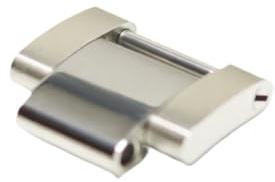 ROUHO 16mm Extension Bracelet Montre Acier Inoxydable Maillon Métal Solide Ajustement Pièce pour Rolex Submariner-Argent Brillant