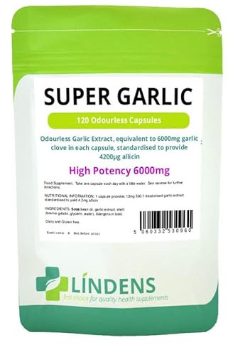 Super Strength Garlic 6000mg Triple Pack 360 Capsules - Odourless, Oil softgels