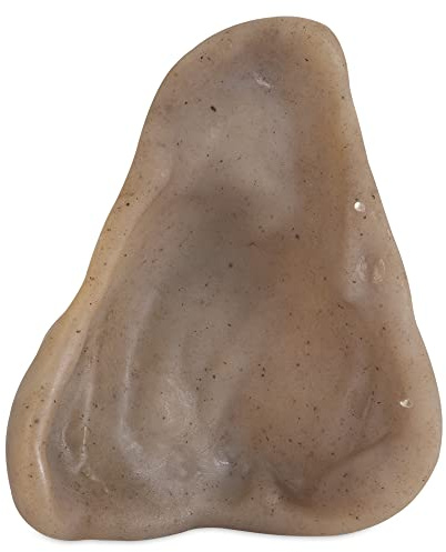 Pet Qwerks Pigs Ear BarkBone - Osso per cani in nylon per masticatori aggressivi, sapore pancetta, 11,4 cm