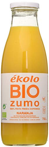 Ekolo Zumo De Naranja Ecológico, 100% Exprimido, 6 Botellas * 750Ml 4500 ml