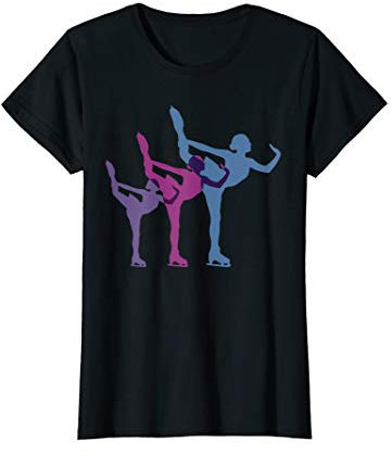 Damen Figure Skating Eiskunstlaufen Geschenk Eiskunstläufer Sport T-Shirt