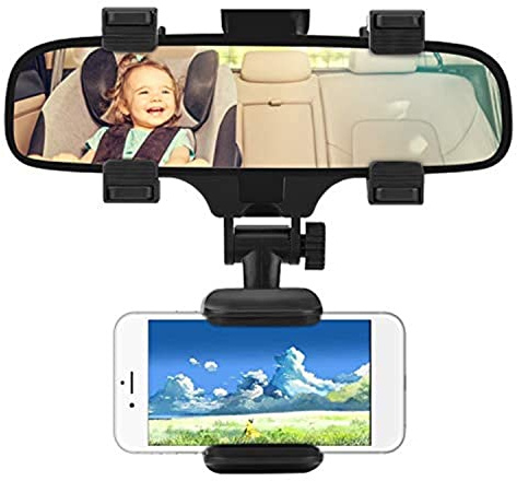Yosoo Health Gear Support Téléphone pour Rétroviseur de Voiture, Fixation Universelle pour Smartphone GPS
