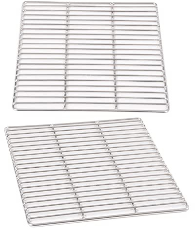Grillrost 30 x 30 cm aus Edelstahl rostfrei und elektropoliert Grillstabdurchmesser 4 mm, Grillstababstand 10 mm