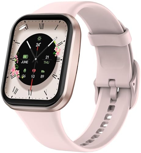 Smart Watch Schrittzähler Uhr Damen Herren 1.83 Zoll Smartwatch Telefonfunktion Schlafmonitor Pulsmesser Musiksteuerung IP68 Wasserdicht 104 Sportmodi Fitness Tracker Sportuhr für iOS Android