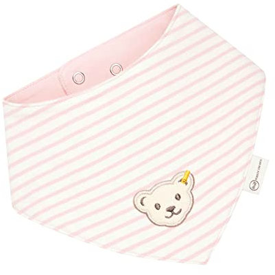 Steiff Unisex Baby Basic Halstuch GOTS, Silver PINK, One Size