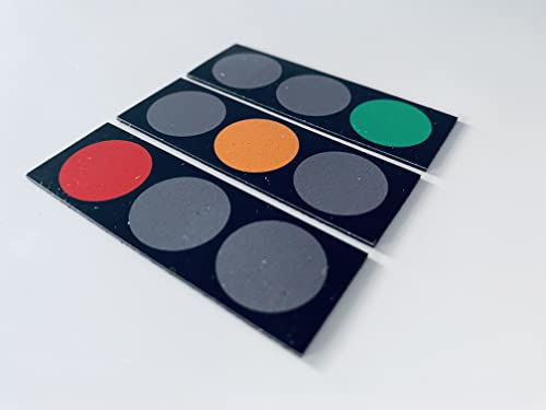 SMILEYBOARD - Ampel-Magnete - 30 Stück - 6 x 2cm