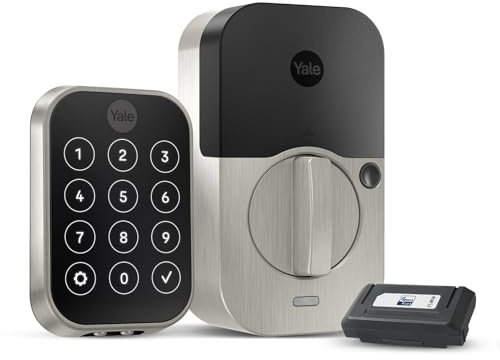Yale Security Assure Lock 2 Deadbolt, Satin Nickel Smart Keyless Entry Door Lock with Z-Wave Connected Keypad for Code Entry, YRD450-ZW2-619