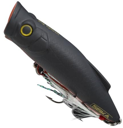 Seika Pro Big Splash Wobbler schwimmend 9cm 16,5g - Oberflächenköder, Farbe:Black Widow