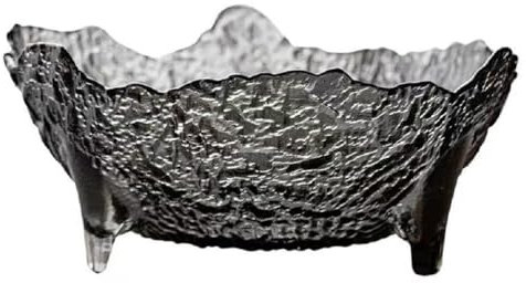 JUNYFFF Portafrutta in Vetro, Ciotola Creativa per Frutta, Ciotola per Frutta da Cucina, Piatto Decorativo per Frutta, Tavolo da Lavoro, Espositore per Caramelle, Frutta, Grigio