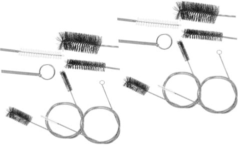 minkissy Desatascador de desagüe de Cepillo, Limpiador de Acero Inoxidable, Herramientas de Limpieza para Lavadora, Lavadora, Fregadero, desagüe de Tubo, Alambre de Acero Inoxidable, una Pieza