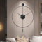 GERHWASH Moderne Analoge Wanduhr Ø50cm – Lautloses Quarzwerk mit Minimalistischem Runddesign für Schlafzimmer, Wohnzimmer, Küche & Büro – Leicht Ablesbare Zeiger, Skandinavisches Design