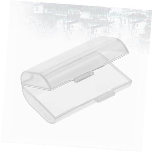 Angoily Tragbare Batterie Aufbewahrungsbox Aa Kunststoff Transparent Für 2 Batterien Schutz Gegen Kurzschluss Reiseportabel