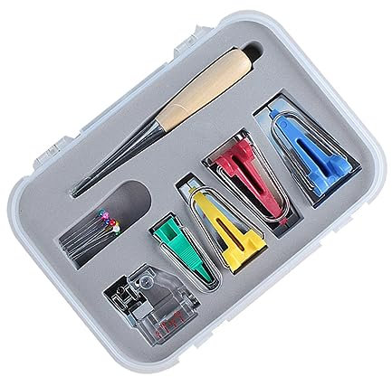 SEWACC Multi-Funktion Nähmaschine Zubehör Set Für Quilting Und Verstellbare Schrägbinderfüße - Falztechnik Für Stoffe Für Nähanfänger Und Enthusiasten