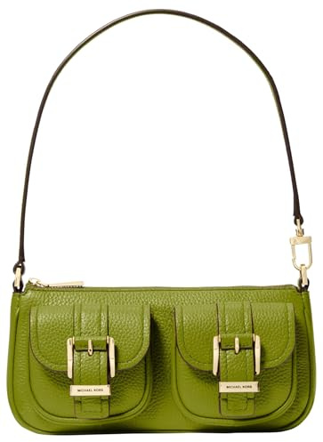 Michael Kors Zoe Small Convertible Pouchette, Goldfarbene Hardware/Meadow Green, One size
