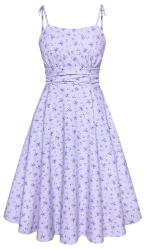 Belle Poque Women's Dress Summer Sleeveless Swing Dress Wedding Birthday