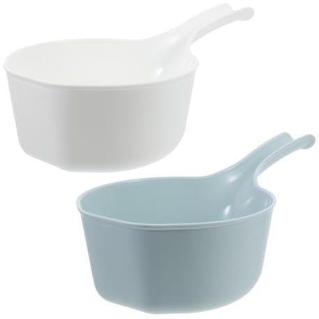 DINHEAROM 2pezzi Mestoli Plastica Per Bagno e Giardino Ladle Di Capacità Per Cucina e Irrigazione Strumento Versatile Con Manico Ergonomico