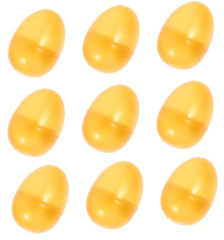 BESPORTBLE 12Pcs Golden Fillable Eggs Stuffers for Party Games Easter Egg Hunts and Fun Present Capsule Activities