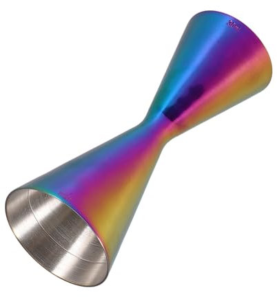 COLLBATH Coctelera Jigger Para Coctelería De Acero Inoxidable Estilo Campana Apertura Ancha Para Medir Alcohol Para Preparar Cócteles Casa