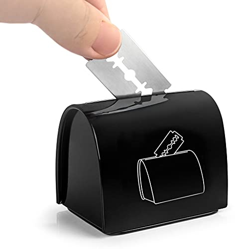 Para Banco De Hojas Afeitar Seguridad Almacenamiento Doble Filo Usado Eliminación Estuche Caja Eliminación Maquinilla Afeitar Usada
