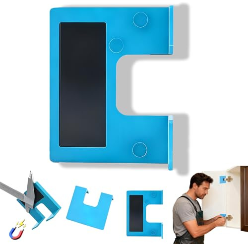 The Easy Hinges Mate - Your Quick Fix for Door Installation, Door Jamb Hinge Jig, Hinge Adjustment Tool, Accurate Guide for Hinges Cutting, Carpenter Installation Router Jig (1 PC)