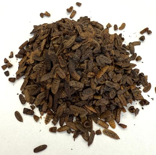 Illucens Naturprodukt: Soldatenfliegenlarven getrocknet, 5kg Black Soldier Fly, Vogelfutter, Fischfutter, Schildkrötenfutter, Igelfutter (Insekten)