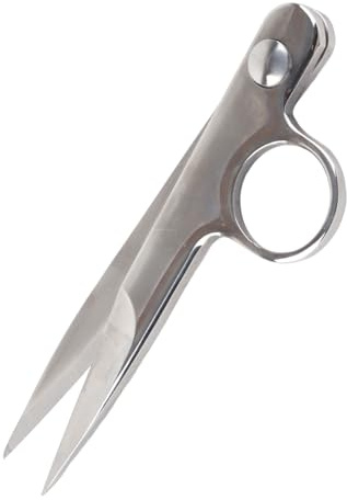 Greensen Tijeras de Coser, Cortahilos de Acero Inoxidable con Agarre Ergonómico, Diseño Compacto para Mano Derecha/izquierda, Ideal para Cortar Tela y Cuero
