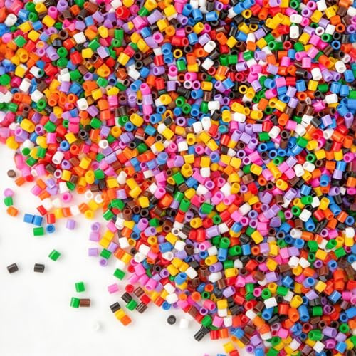 10000 Stück Glitzer Bügelperlen Bügelperlen Steckperlen für DIY Bastelzubehör für Geburtstag Weihnachten Geschenk Kinder DIY Arbeiten