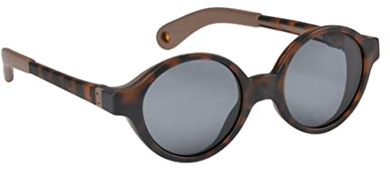 BEABA, Sonnenbrille für Babys 9-24 Monate, 100% UV-Schutz - CAT 3, Seitenschutz, optimaler Komfort, verstellbare Bügel 360°, Schildpatt