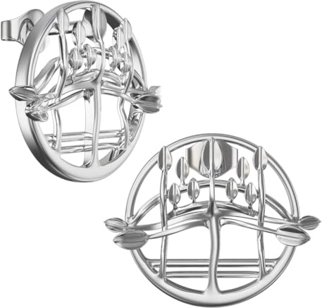 Silver Charles Rennie Mackintosh earrings Grace 725