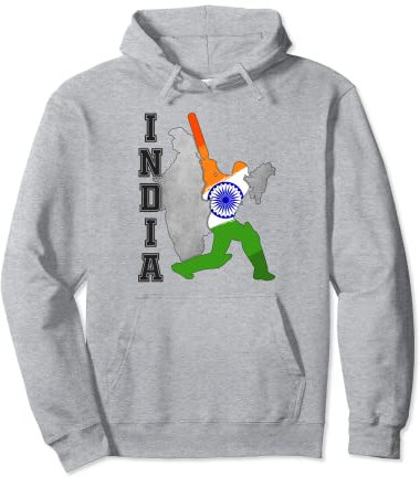 Indian Cricket Jersey India Cricket Team Lover Supporter Pullover Hoodie