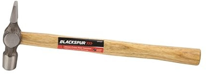 Garden Mile Traditional Wooden Handle Claw Hammer | Cross Pein Pin Hammer & Tack Mallet Set | Carbon Steel Head for Camping Tent Pegs, Woodworking, Small Nails, Panel Pins and Precision Tasks (20cm)