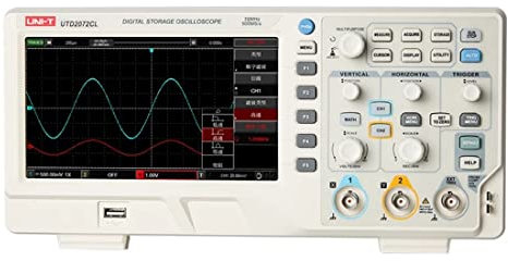 UNI-T UTD2072CL Oscilloscope numérique 2 canaux, 500 MSa/s, 70 MHz, 5000 wfms/s Shop en Allemagne
