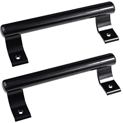 KAFENDA 2-teiliger 8 Aluminium-Schiebetürgriff, moderner Metallgriff für Balkon-Glastüren, Bad-Schiebetüren, Scheunentore, Lagertüren, etc.