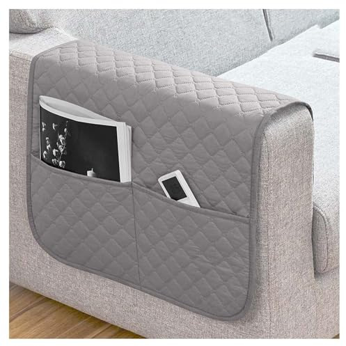 Housse D'accoudoir de Canapé, Housse D'appui-tête pour Housse de Bras de Fauteuil Inclinable, Lavable Antidérapante Housse de Fauteuil Matelassée, avec Poches Protege de Meubles ( Color : B4 , Size :