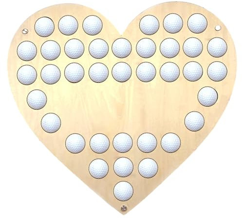 SerendipitousWhisper Golfball Vitrine Golfbälle Sammlung Klemmvorrichtung für Golfball Regal - Golfgeschenke für Papa – Vatertagsgeschenke