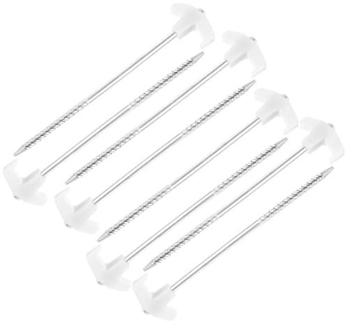 8St Zelt leuchtende Nägel zeltschnur Spanner spannseile für zelte Camping-Einsätze Campingbedarf Campingzubehör Zeltheringe aus robustem Metall Campingheringe strapazierfähig Sand
