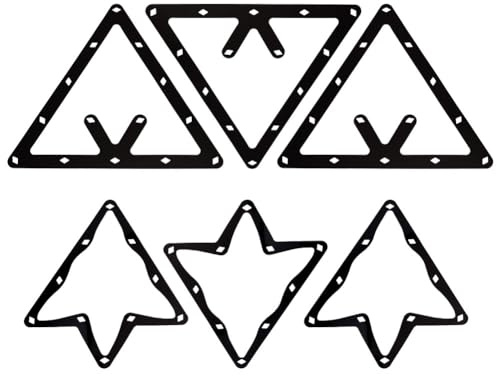 INFUNLY 8Pcs/Set Magic Ball Rack Pool Ball Rack Magic Rack Sheet Billiards Ball Rack Pool Table Ball Holder Triangle Cue Accessories for Magic Ball Rack 8, 9, and 10 Ball Combo Pack and Snooker
