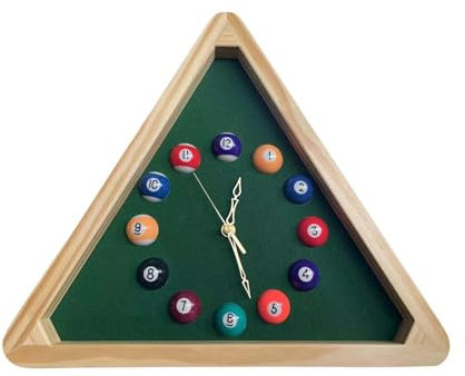 LOVIVER Billard-Pool-Ball-Wanduhr, tickt Nicht, hochwertig, Heimdekoration, vielseitiges Hängeornament für Bar, Pool, Zimmer, Bauernhaus