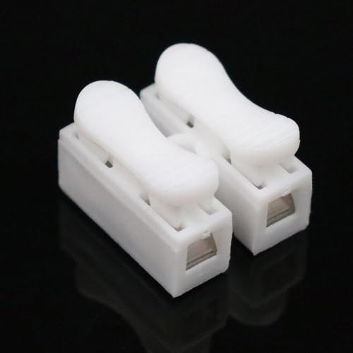 100 connettori a molla CH2, morsetto elettrico per cavo rapido, morsetto per striscia LED