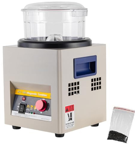 ZXSYYDS Magnetische Tumbler-Poliermaschine, Schmuck-Poliermaschine, Hülsenpolierer, Schmuckpolierer, Finisher-Maschine zum Entgraten und Anfasen