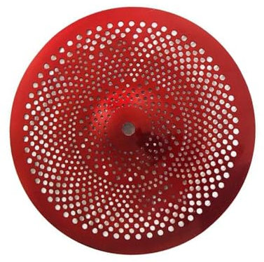 Schlaginstrument Zubehör Rotes Legierungsbecken Mit Geringer Lautstärke, 10 Zoll, Splash-Becken Für Jazz-Drum-Set Trommelbecken