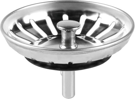 QiXinGYL Bouchon d'évier de cuisine, 78 mm, acier inoxydable 304, joint en caoutchouc, filtre pour déchets alimentaires, attrape-cheveux