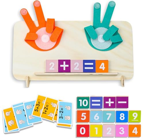 XINNIAN Holz Mathe Spielzeug Zählen Lernen für Kinder,Mathe Montessori Spielzeug Spiele,Lernspiele Kinderspiele Holzspielzeug Lernspielzeug ab 3 4 5 6 Jahre Jungen Mädchen Weihnachts Geschenke