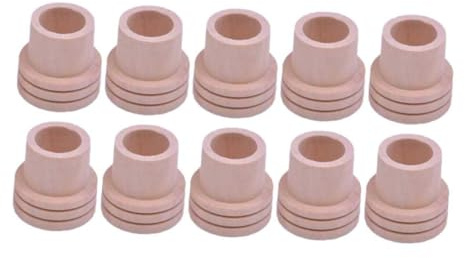 HAPINARY Dispositivo Sicuro 10 Pezzi per Spegnere Bastoncini di Moxa Estintore per Moxibustione in Legno Beige Fino a 20mm, per Massaggio e Rilassamento