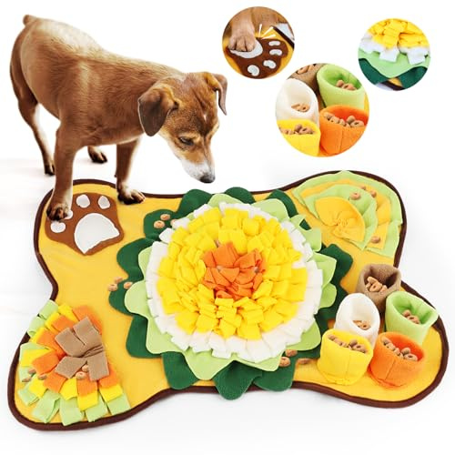 MXTIMWAN Alfombra olfativa para Perros, Juguetes interactivos, Alfombra olfativa para Perros y