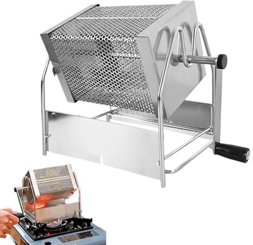 Obesntln Tostapane manuale per chicchi di caffè, Tostapane manuale per chicchi di caffè,Macchina per tostapane a manovella per uso domestico | Macchina per la cottura del caffè con manovella,