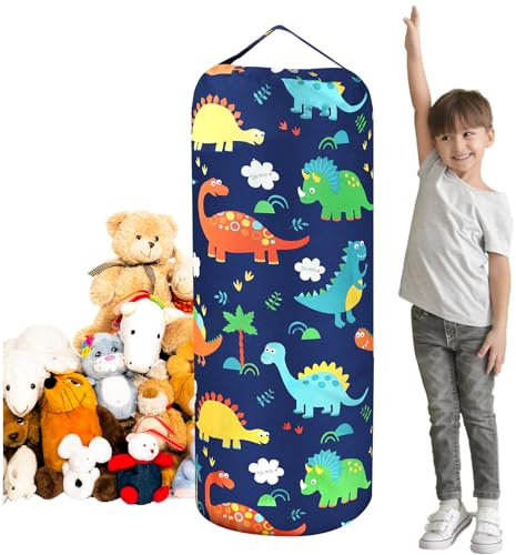 AOOHA Pouf a sacco per riporre giocattoli di peluche,Sacco Stoccaggio Bambini(senza imbottitura),Tela Grande Pouf Sacco,Borsa Portaoggetti per Giocattoli Peluche,per organizzare, giocare e scatolare