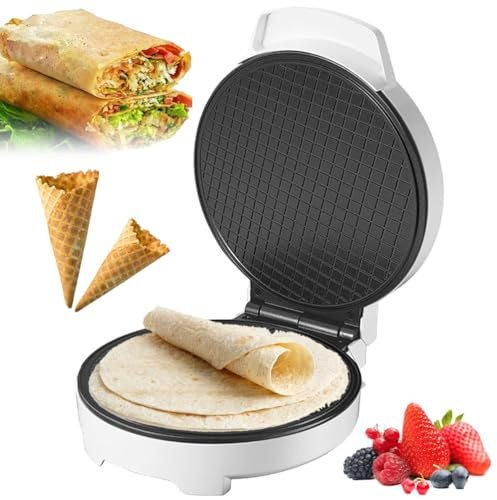 Electric Waffle Cone Maker, Non-Stick Stainless Steel Mould for Ice Cream Cones and Desserts, Perfect for Home and Commercial Kitchen Use
